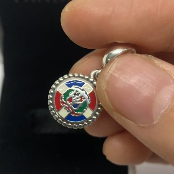 ✨🔥Pandora Dominican Republic Flag Charm  S925 Silver with box - Picture 2 of 4